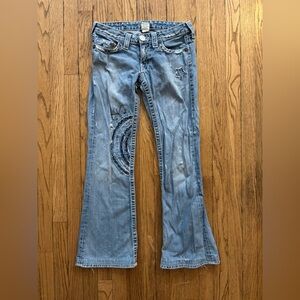 true religion coquette flare jeans